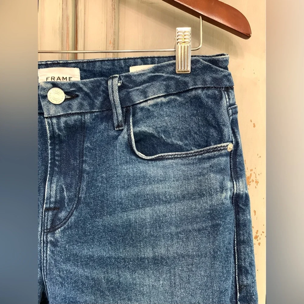 FRAME Le Crop Mini Boot Bootcut Jeans Sz 29 - Picture 5 of 15